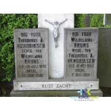 Grafstenen kerkhof Herwen Coll. HKR Th.A.Hendriksen en W.Bruns (262)